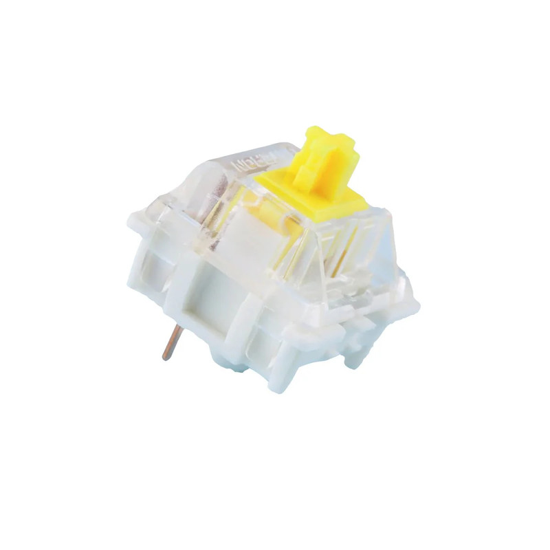 Gateron Pro Pre-Lubed Linear Switches - Yellow - 10 Pieces - مكبس لوحة مفاتيح